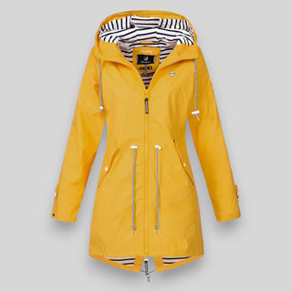 Lina | Veste de Pluie Longue à Capuche