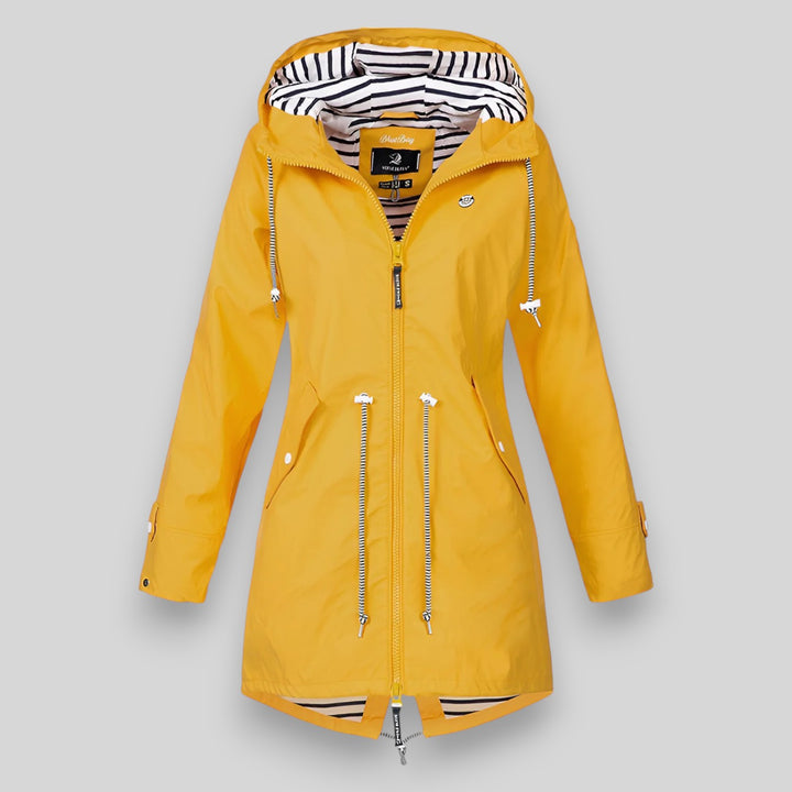 Lina | Veste de Pluie Longue à Capuche