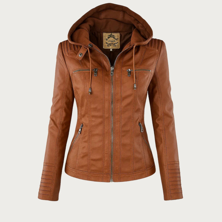 Flavia | Veste Effet Cuir Robuste et Élégante