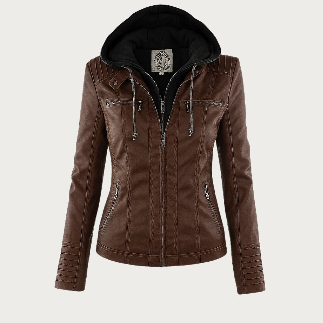 Flavia | Veste Effet Cuir Robuste et Élégante