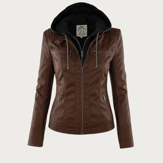 Flavia | Veste Effet Cuir Robuste et Élégante