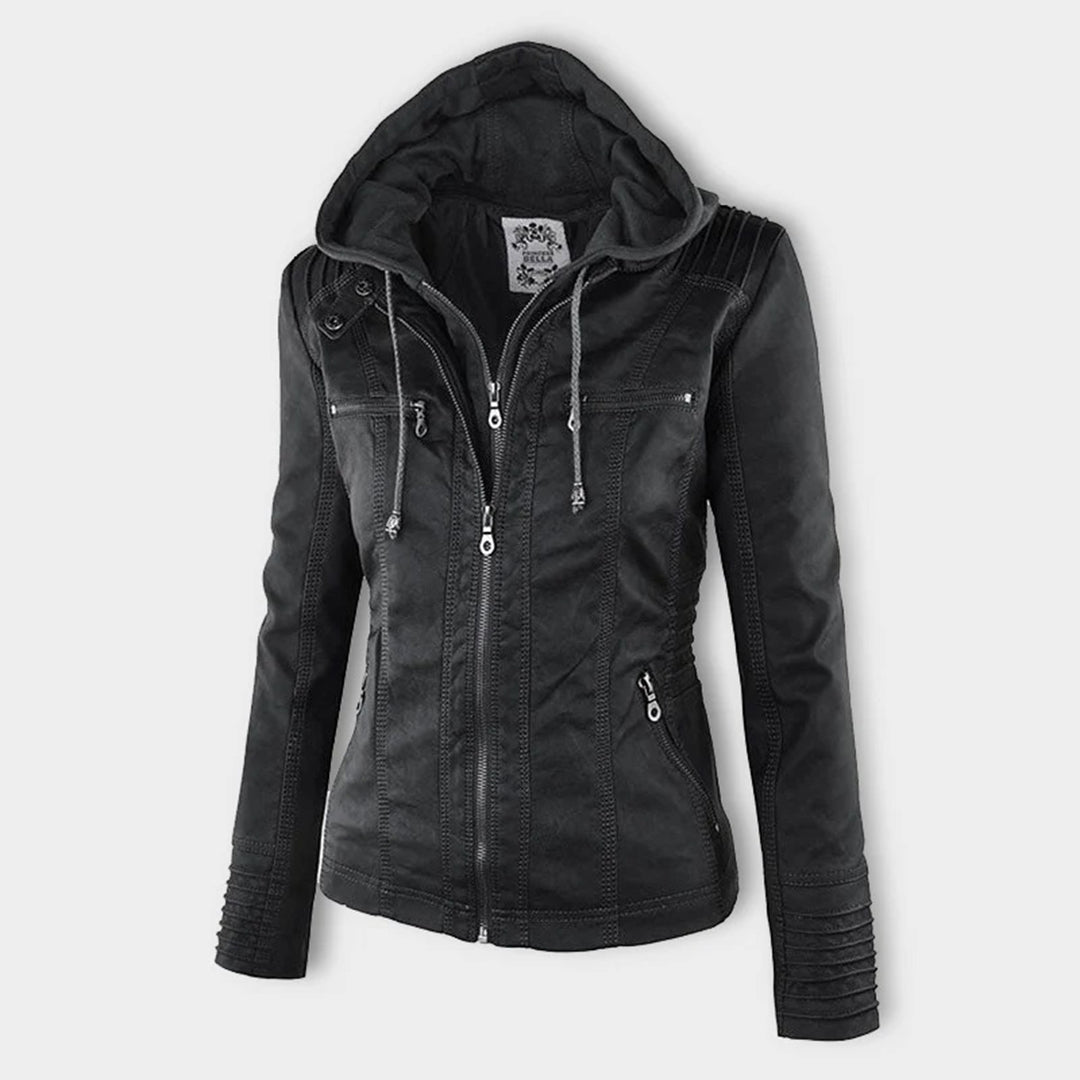 Flavia | Veste Effet Cuir Robuste et Élégante