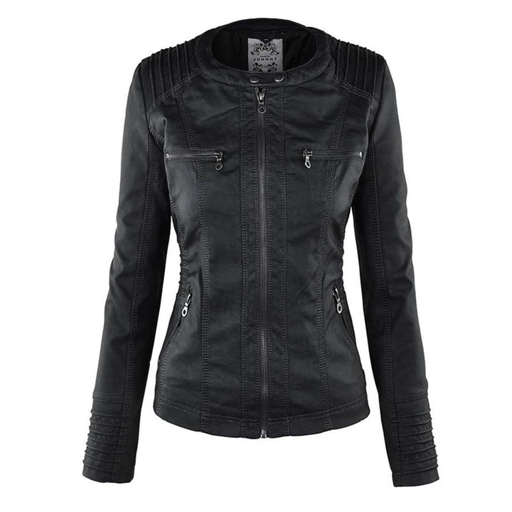 Flavia | Veste Effet Cuir Robuste et Élégante