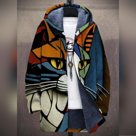 Manon | Cardigan Douillet Motif Chat