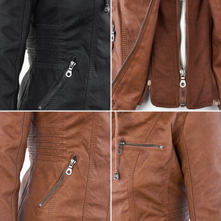 Flavia | Veste Effet Cuir Robuste et Élégante