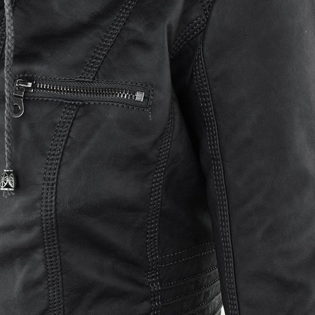Flavia | Veste Effet Cuir Robuste et Élégante