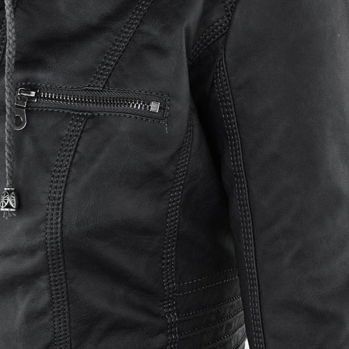 Flavia | Veste Effet Cuir Robuste et Élégante