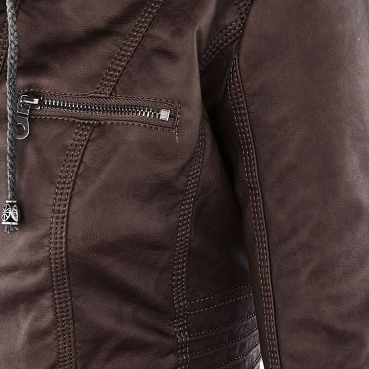 Flavia | Veste Effet Cuir Robuste et Élégante