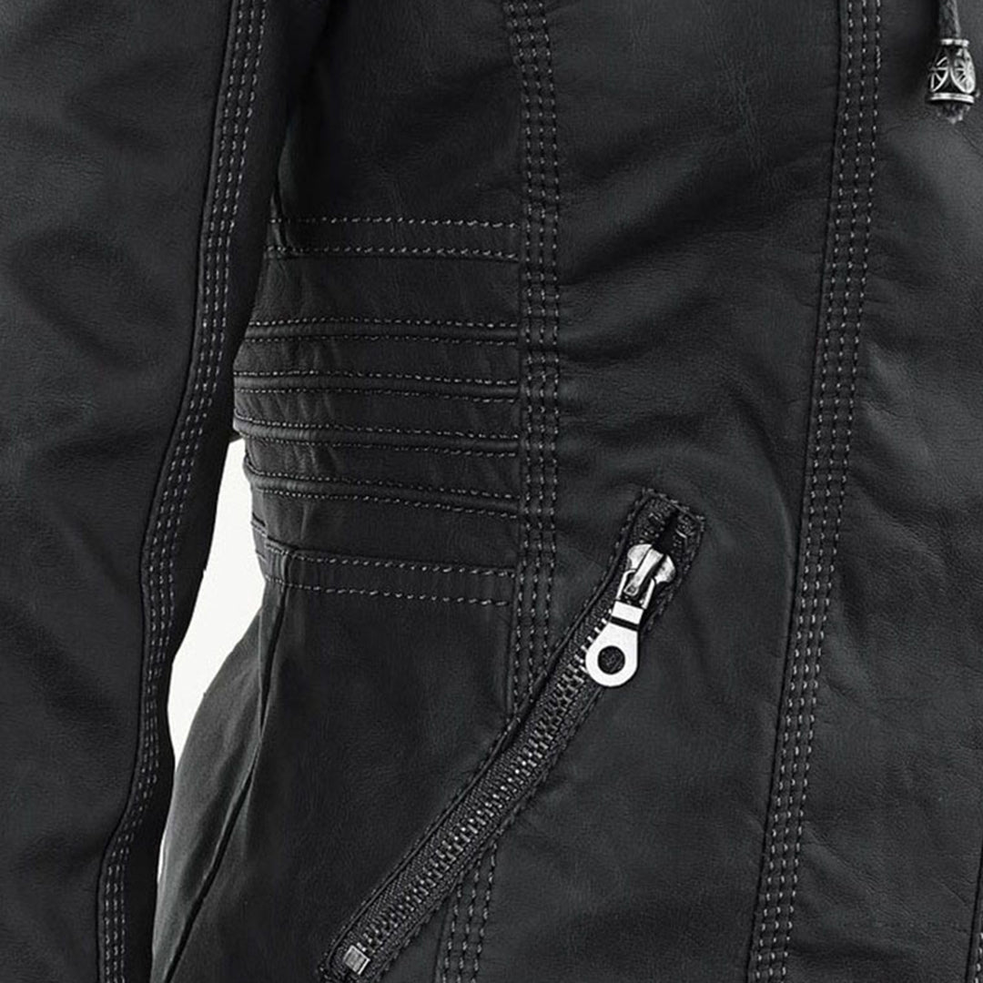 Flavia | Veste Effet Cuir Robuste et Élégante
