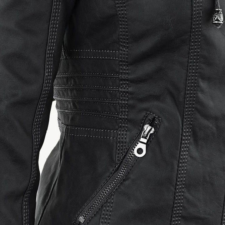 Flavia | Veste Effet Cuir Robuste et Élégante