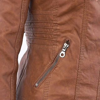 Flavia | Veste Effet Cuir Robuste et Élégante