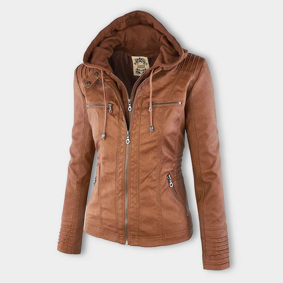 Flavia | Veste Effet Cuir Robuste et Élégante