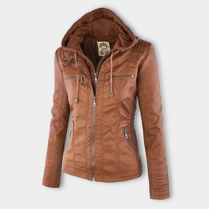 Flavia | Veste Effet Cuir Robuste et Élégante