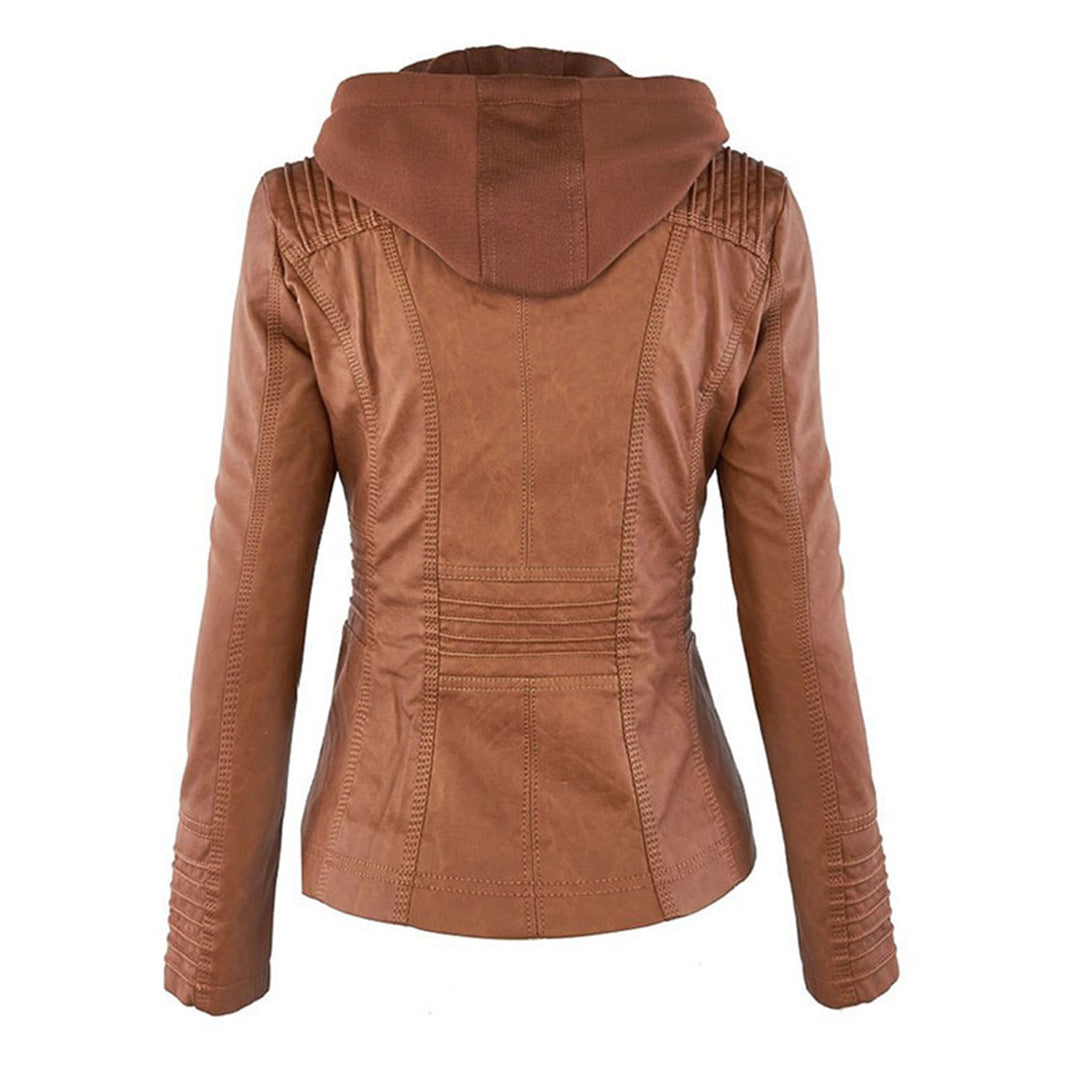 Flavia | Veste Effet Cuir Robuste et Élégante