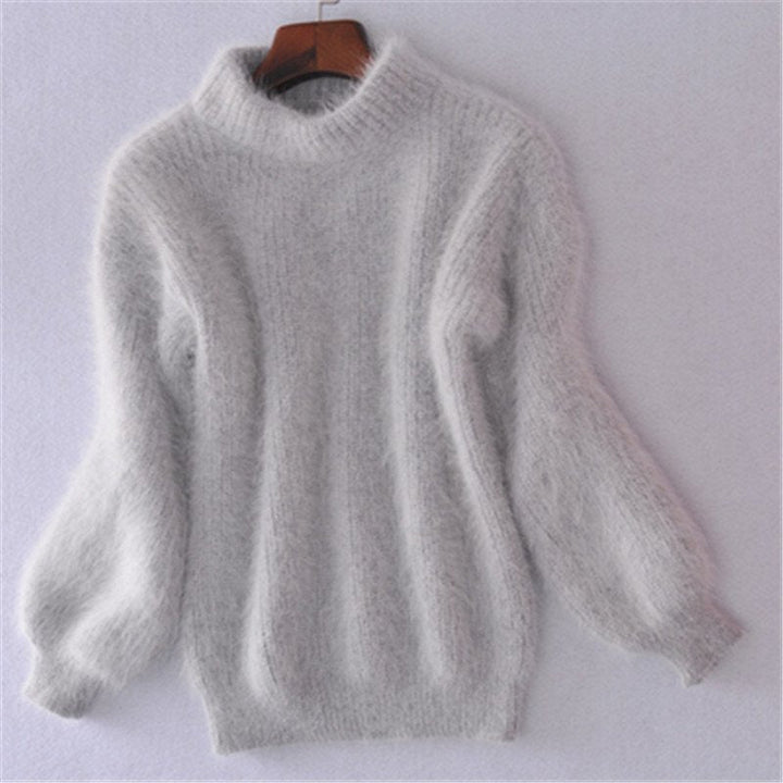 Inès | Pull Doux à Col Montant