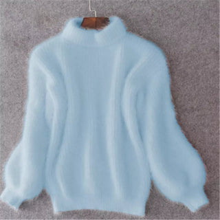 Inès | Pull Doux à Col Montant