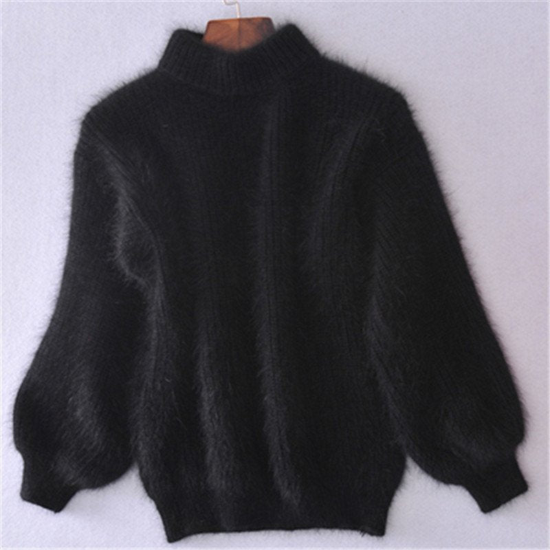 Inès | Pull Doux à Col Montant