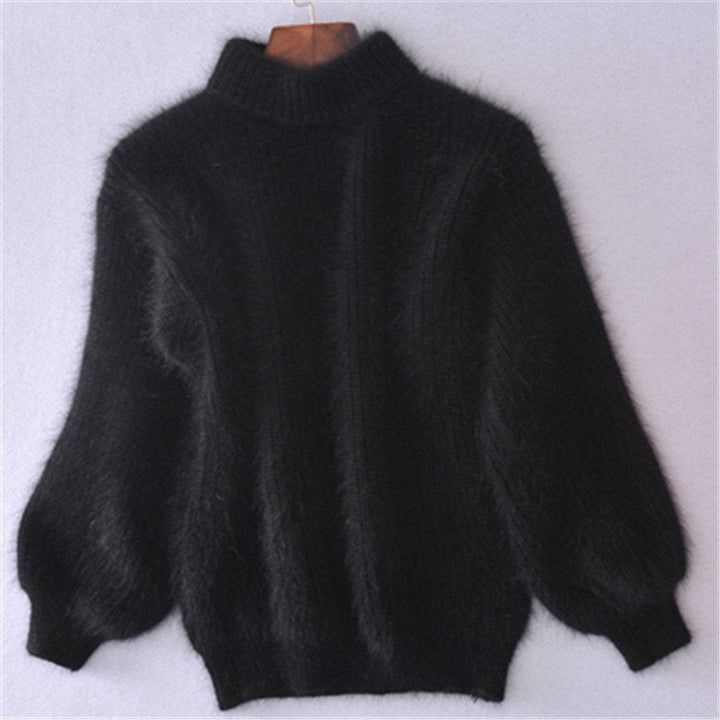 Inès | Pull Doux à Col Montant