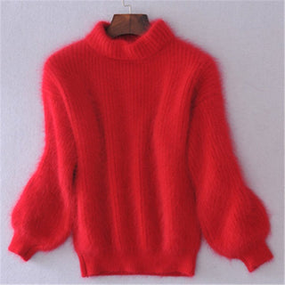 Inès | Pull Doux à Col Montant