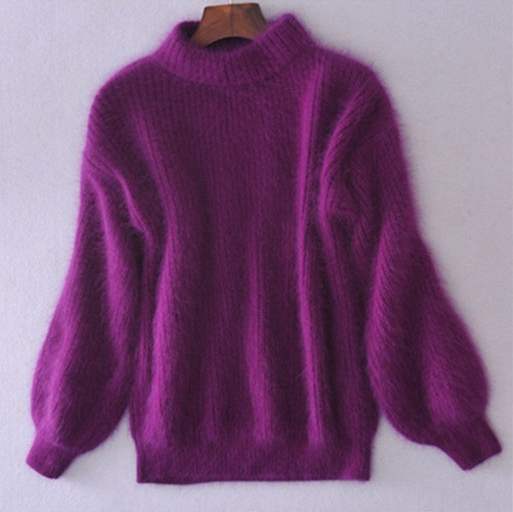 Inès | Pull Doux à Col Montant