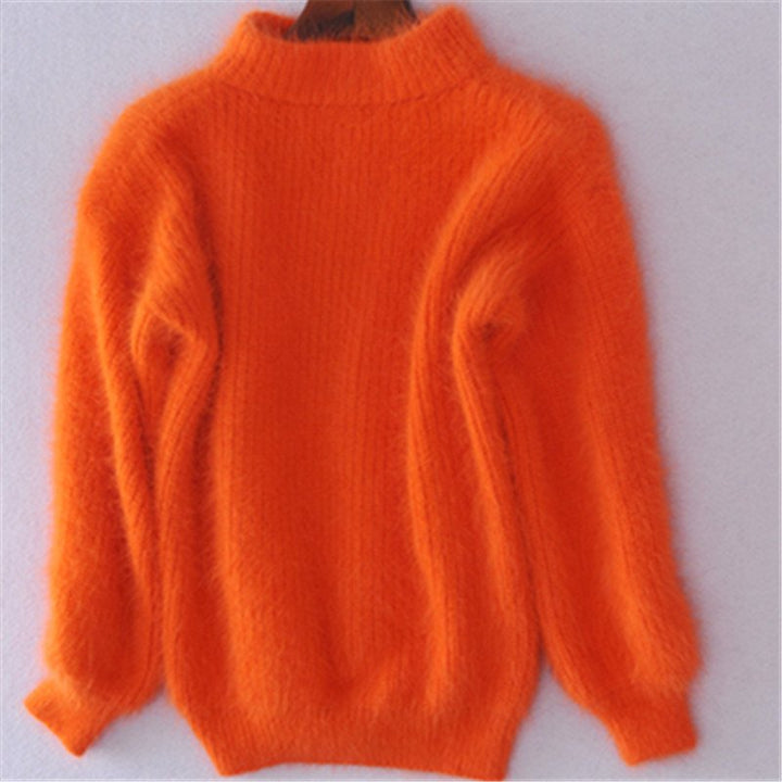 Inès | Pull Doux à Col Montant
