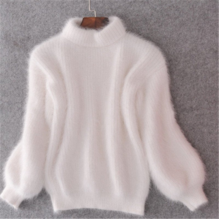 Inès | Pull Doux à Col Montant