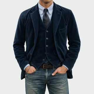 Danoir Paris™ | Ensemble 2 pièces : Blazer et Gilet en Velours