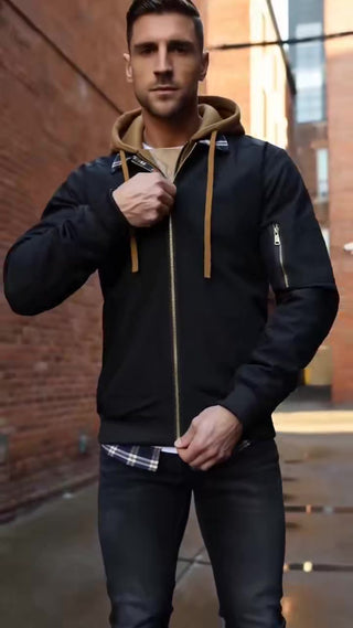 Raphaël | Veste à Capuche Doublée Effet 2-en-1 pour Homme