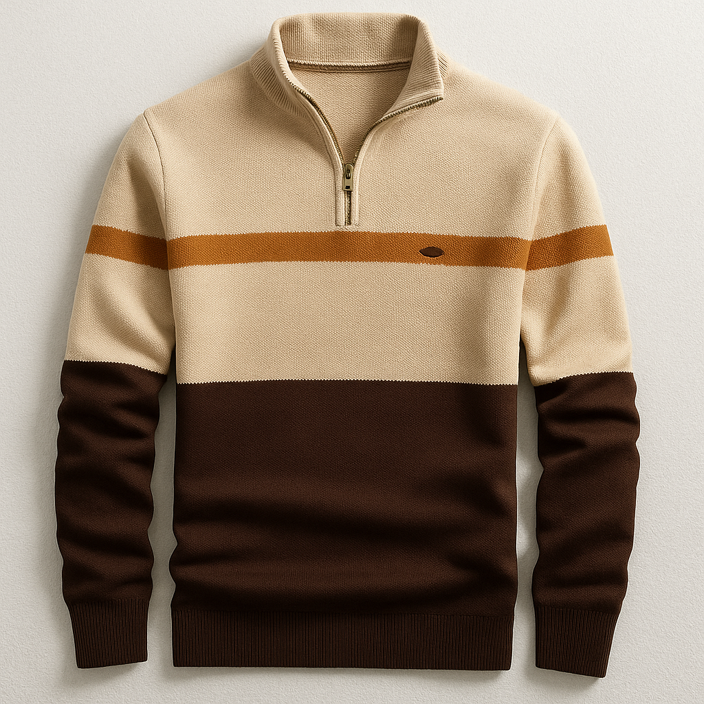 Éloi™ | Pull raffiné et confortable à demi-fermeture