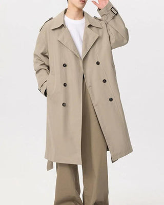 Manteau de Trench Double-Bouton Classique