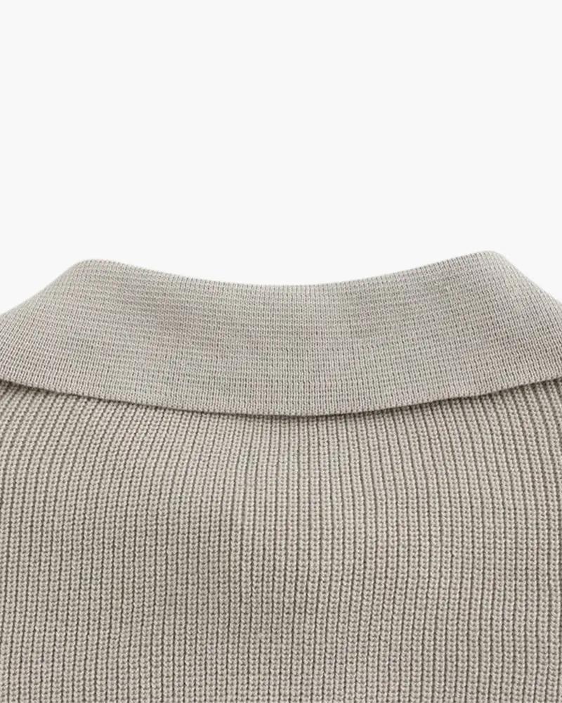 Pull Cesare à demi-zip