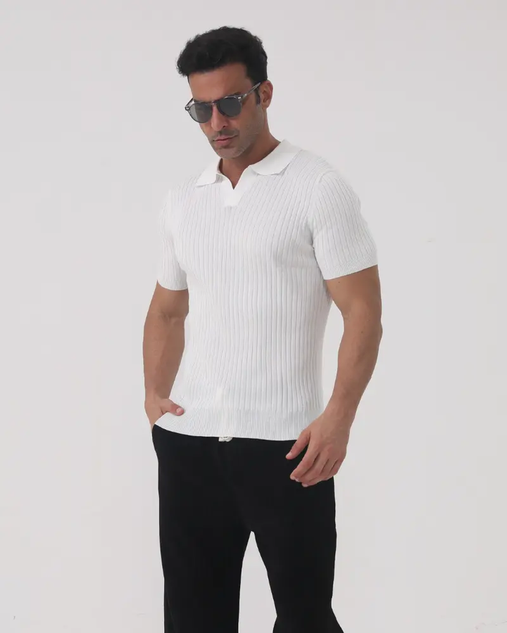 Florence - Polo en coton côtelé
