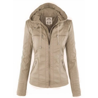 Flavia | Veste Effet Cuir Robuste et Élégante