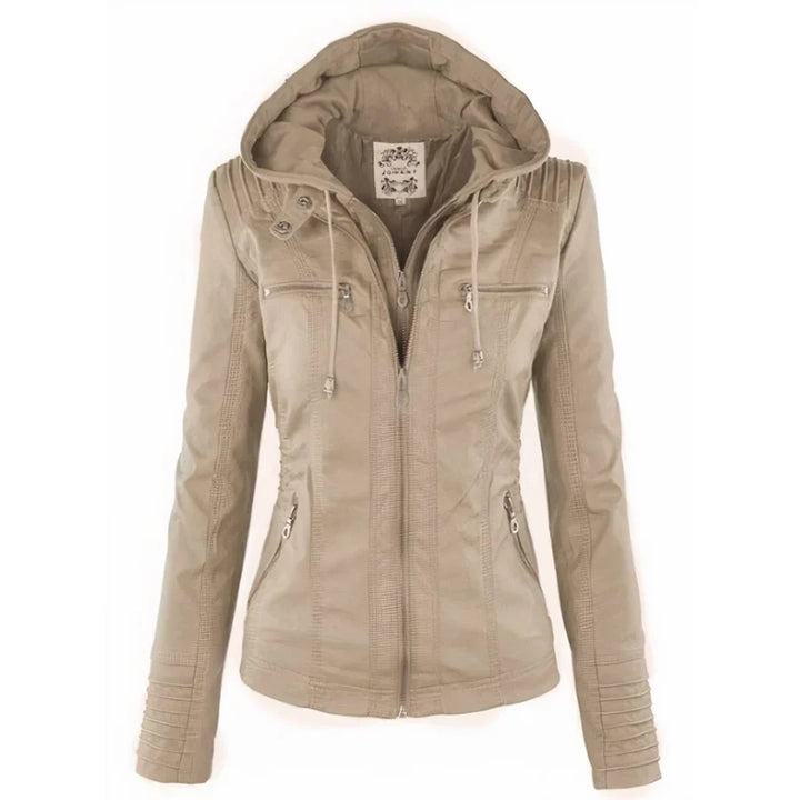 Flavia | Veste Effet Cuir Robuste et Élégante