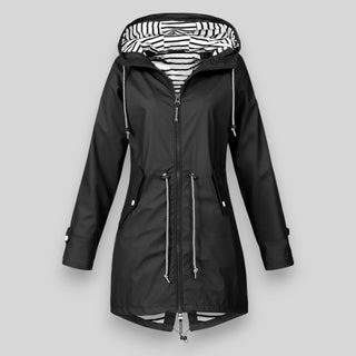 Lina | Veste de Pluie Longue à Capuche